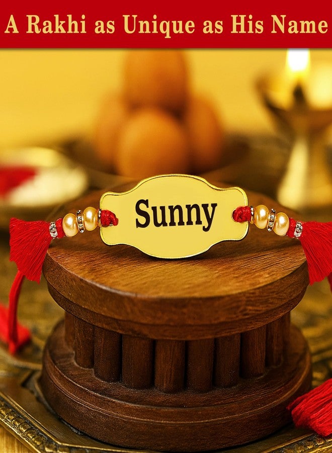 SOLOBOLO Unisex Adult Rakhi For Brother And Bhabhi | Customised Rakhi With Name For Brother | Rakhi Combo Gift For Sister And Brother | Rakshabandan For Brother And Sister | Custom Rakhi Set Rct-01 - Image 3
