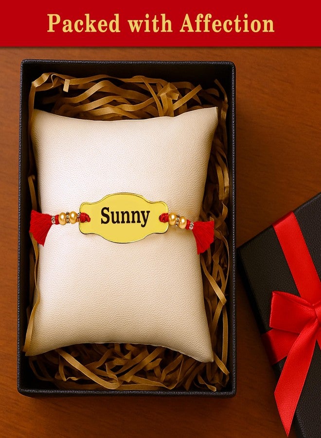 SOLOBOLO Unisex Adult Rakhi For Brother And Bhabhi | Customised Rakhi With Name For Brother | Rakhi Combo Gift For Sister And Brother | Rakshabandan For Brother And Sister | Custom Rakhi Set Rct-01 - Image 5