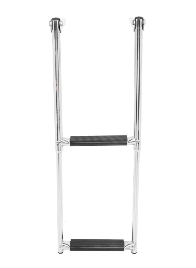 2 Step Stainless Steel Telescoping Boat Ladder Anti-Slip Extendable Dock Ladder for Boat Yacht Swimming Pool - Image 1