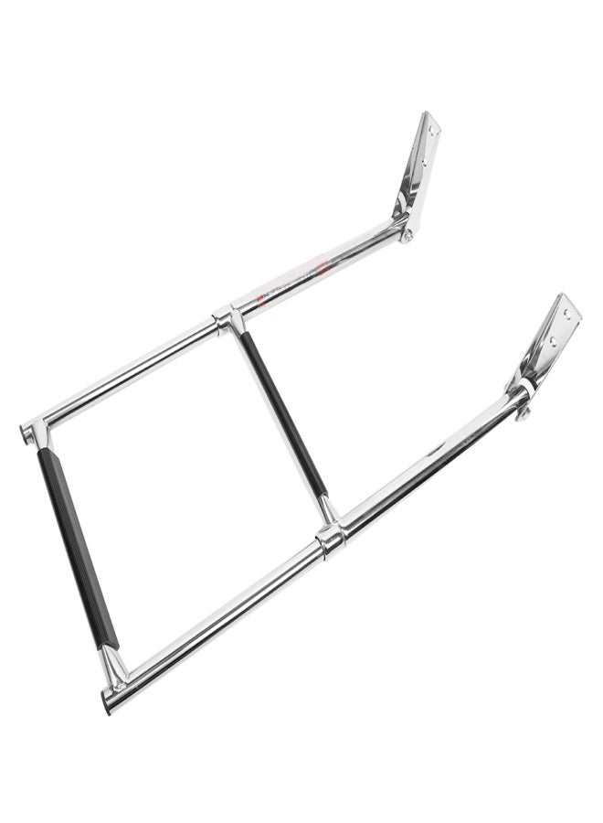 2 Step Stainless Steel Telescoping Boat Ladder Anti-Slip Extendable Dock Ladder for Boat Yacht Swimming Pool - Image 3
