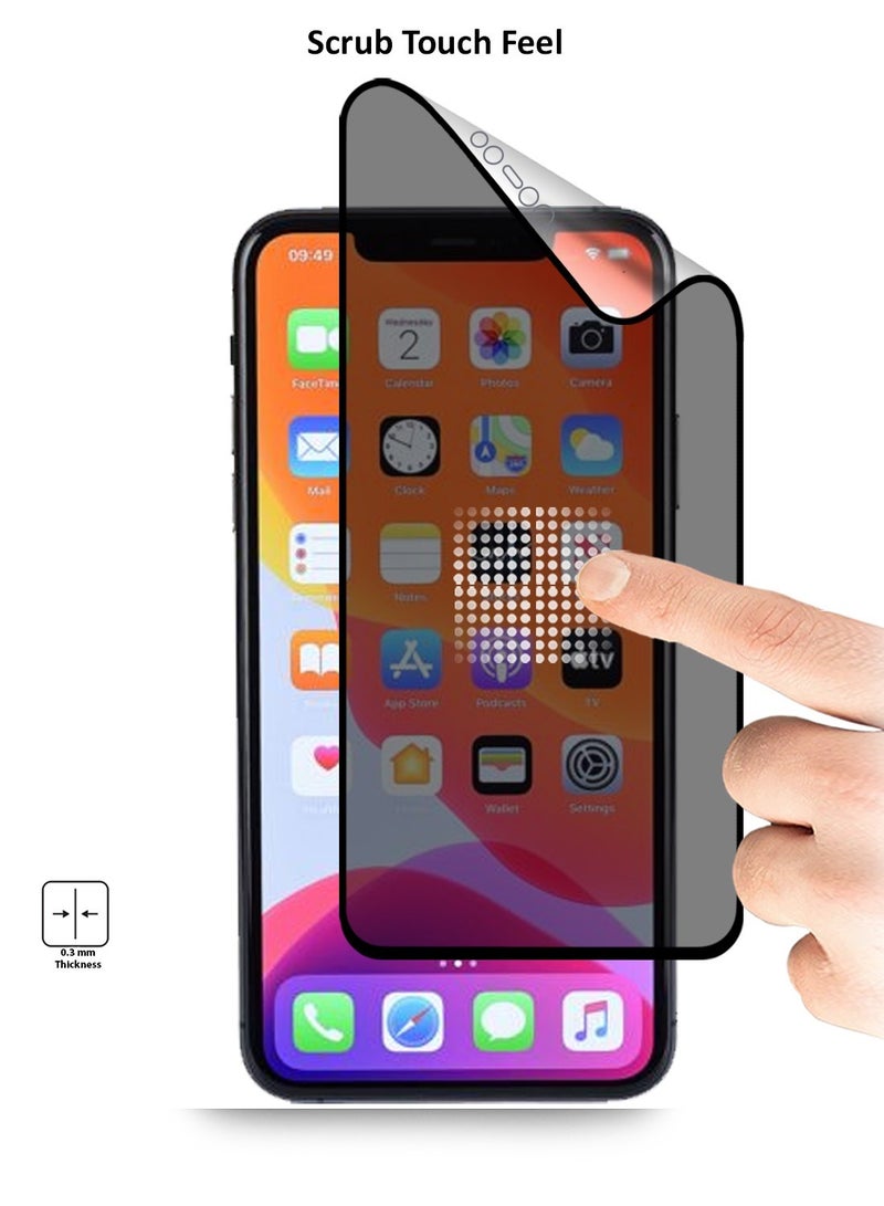 Techie حماية شاشة خصوصية مات غير لامع من أبل آيفون 11 برو ماكس - Image 3