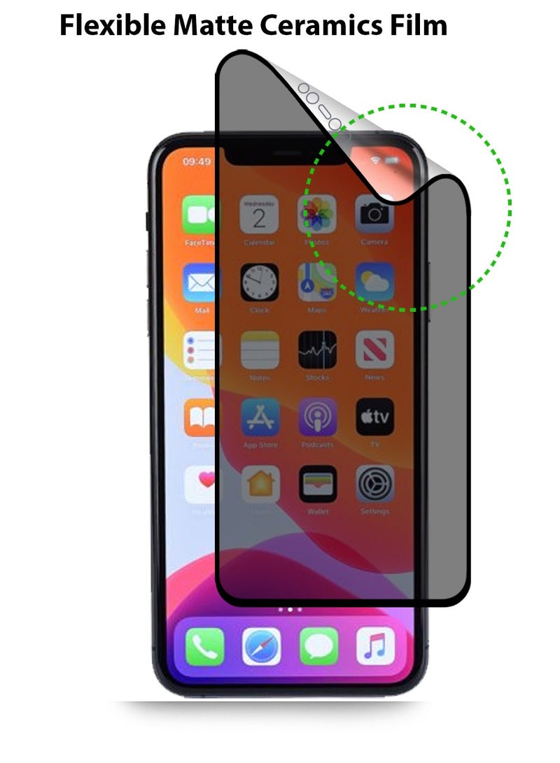 Techie حماية شاشة خصوصية مات غير لامع من أبل آيفون 11 برو ماكس - Image 4