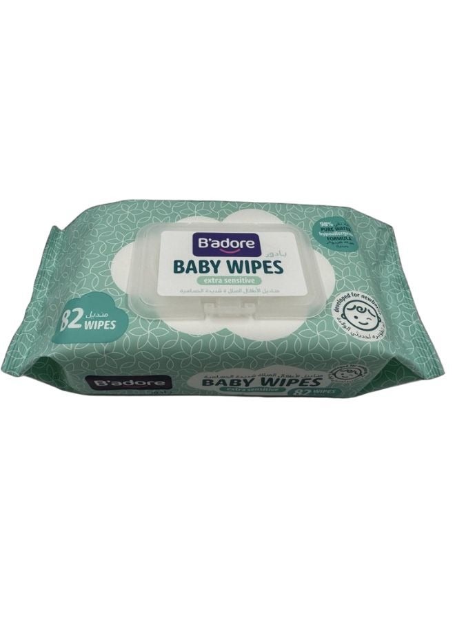 b'adore Extra Sensitive Baby Wipes 82 Wipes - Image 3