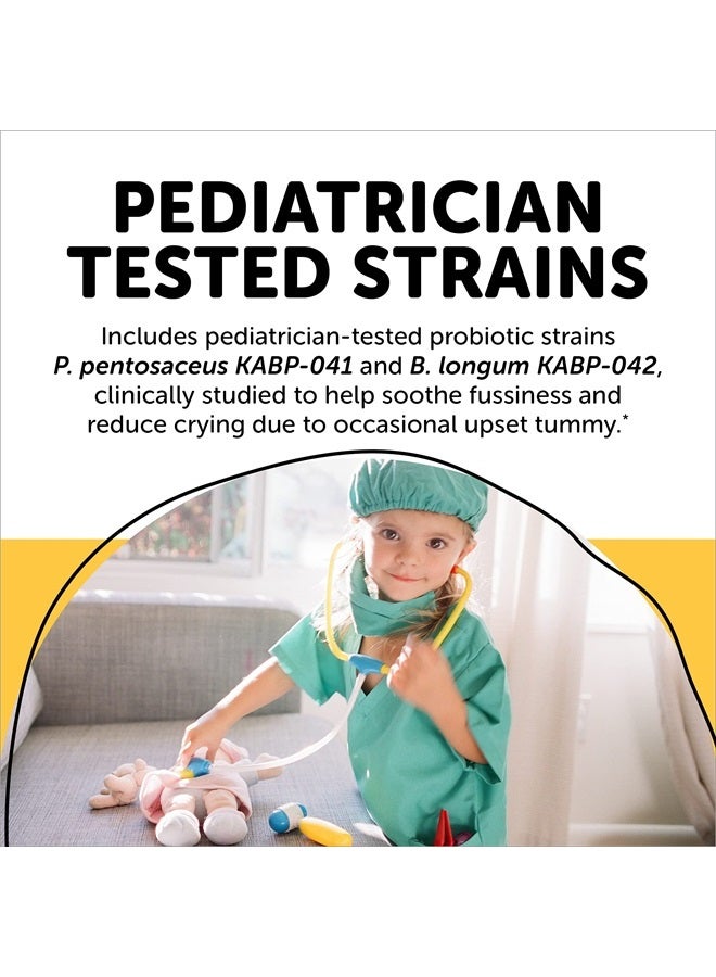 SmartyPants Baby Probiotic Liquid Formula, Pediatrician-tested Blend for Fussiness due to Occasional Upset Tummy, Digestive Health and Comfort, Immune Support, 1.6 Billion CFU - Image 4