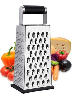 Generic Cheese Grater, Box Grater for Cheese Stainless steel Vegetable Slicer Food Shredder 4-sided Convenience Gadgets for kitchen  - Image 1