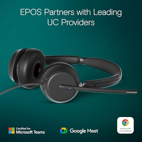EPOS Impact 860T Double-Sided Wired USB C and USB A Headset with Noise-Canceling Mic, Microsoft Teams Certified, Super Wideband Audio, Comfortable Fit, Ideal for Business & Home Office Professionals - Image 4