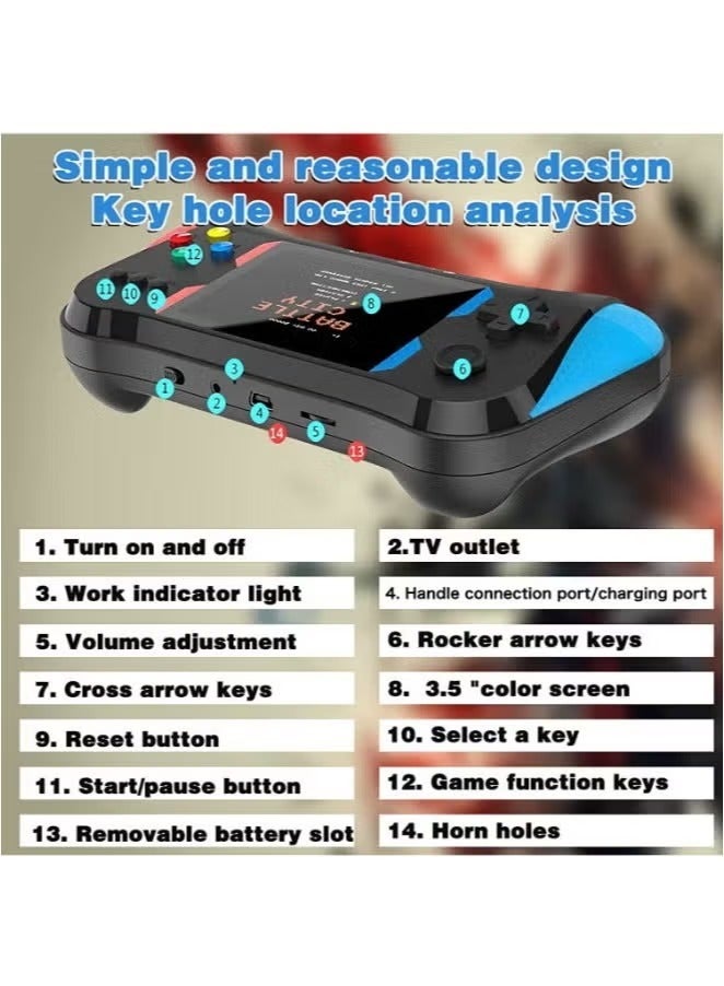 SUP Retro SUP Video Game Console X7M Handheld Game Player HD/AV Output Built-in 500 Games Portable Mini Electronic Machine - Image 3
