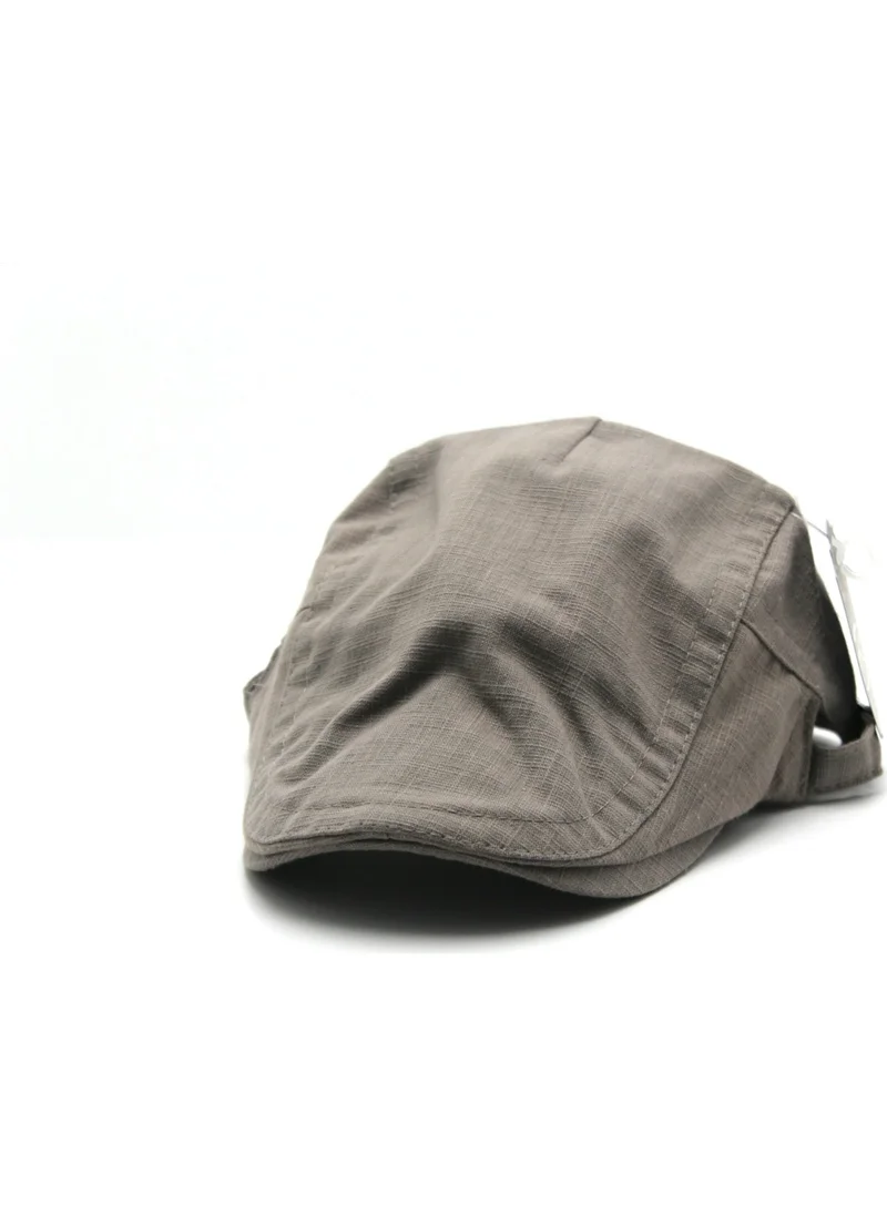 Accessory City Summer Buckled Men's Linen Cap Hat