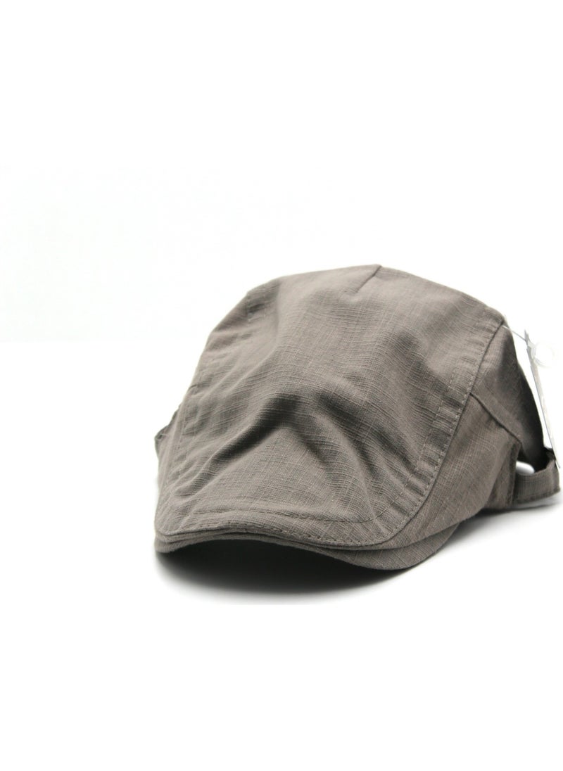 Accessory City Summer Buckled Men's Linen Cap Hat 
