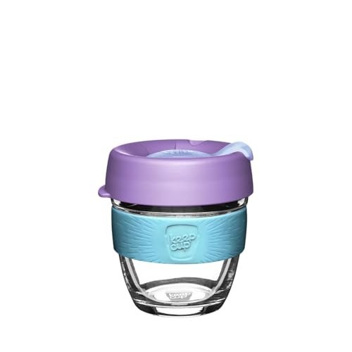 KeepCup Brew, Reusable Coffee Cup - Tempered Glass and Splashproof Sipper, S 8oz/227ml - Moonlight - Image 4