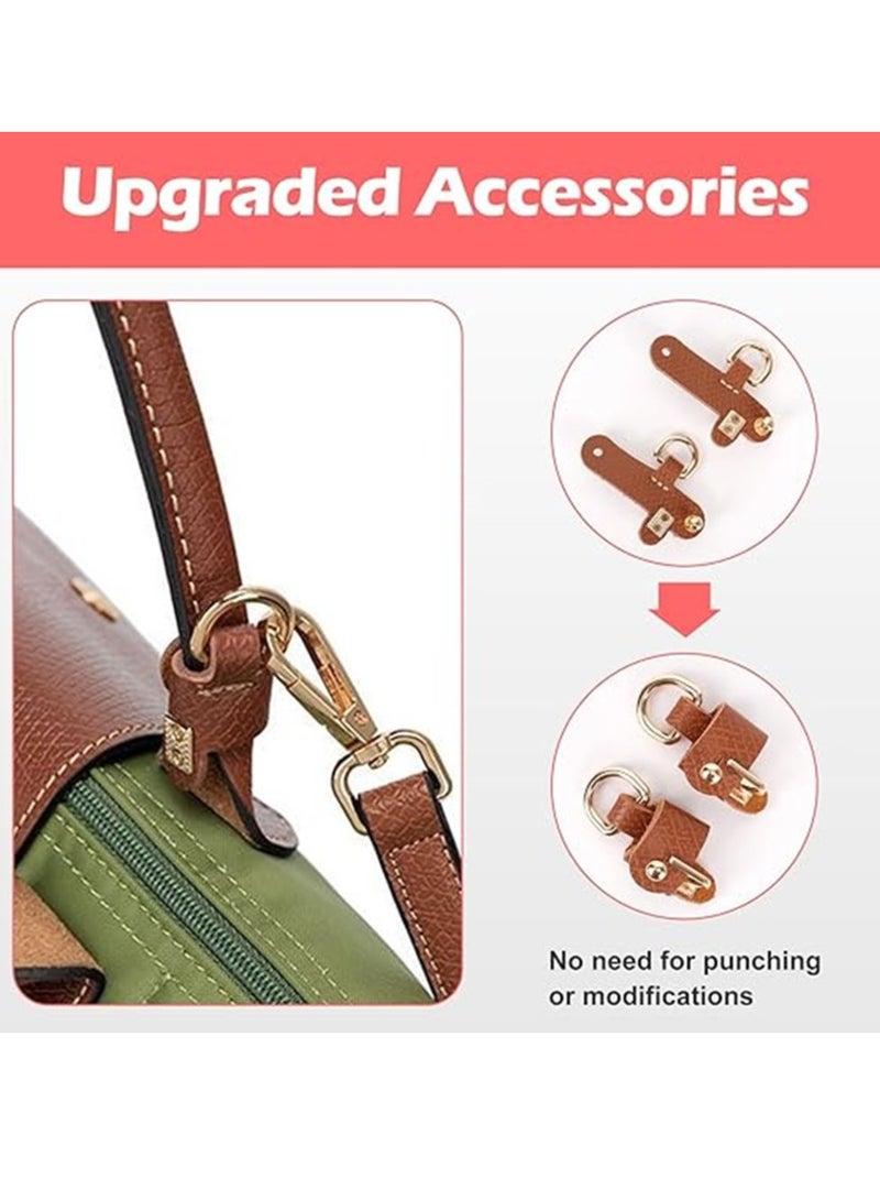 Generic Punch-Free Adjustable Buckle Design Suit For mini bag strap - Leather Brown - Image 3