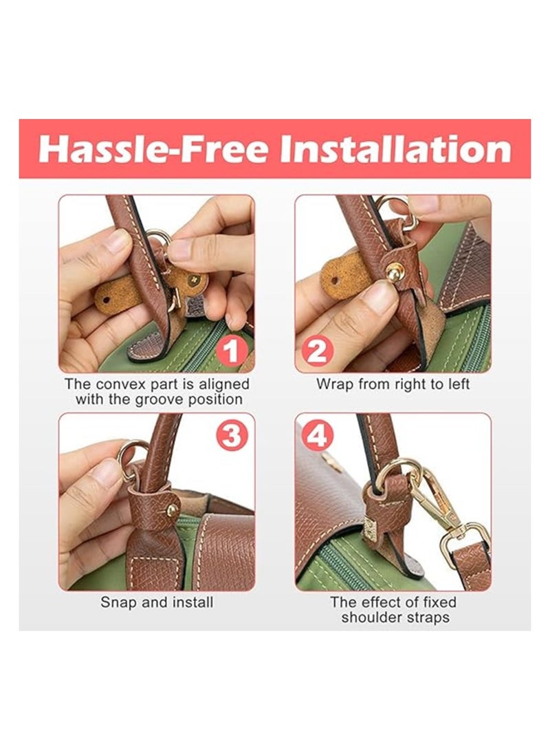 Generic Punch-Free Adjustable Buckle Design Suit For mini bag strap - Leather Brown - Image 5