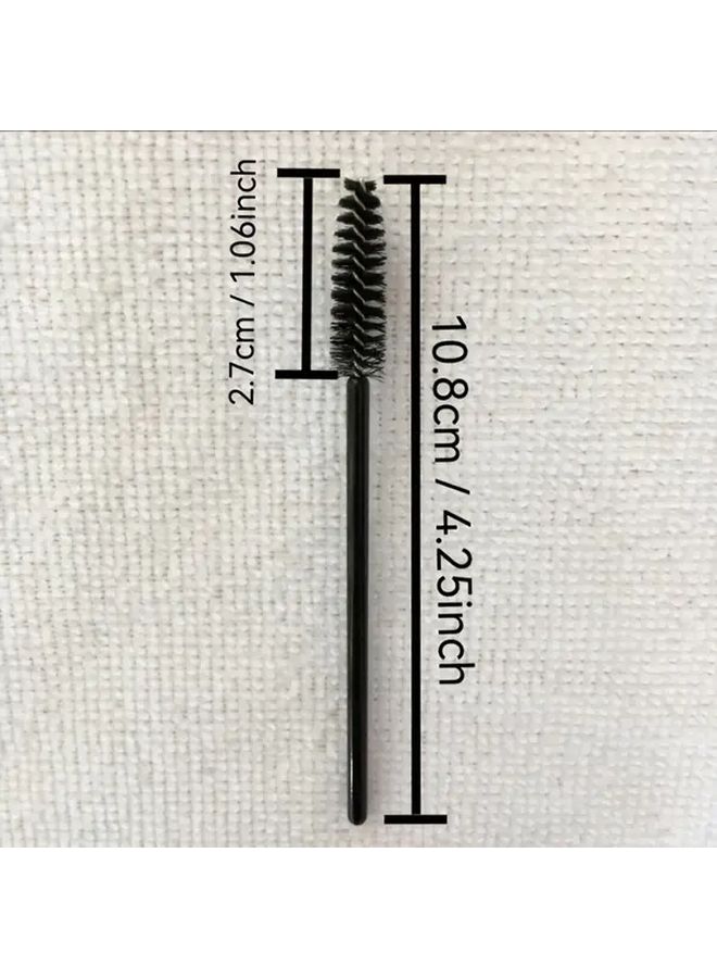 60 Piece Disposable Nylon Eyebrow Brushes Mini Portable Makeup Tool - Image 3