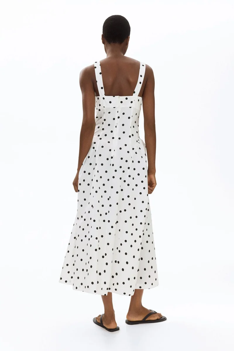 H&M  Flared-skirt midi dress for Women | Best Price UAE