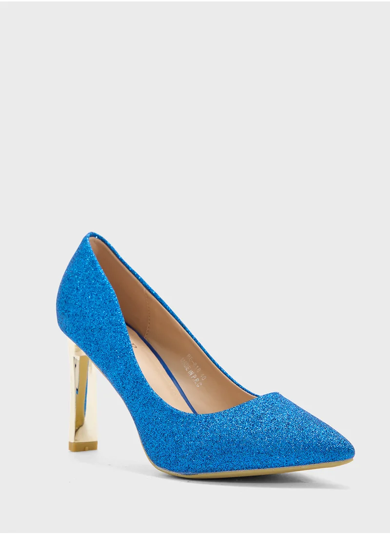 بي ار High Heeled Pointed Pump
