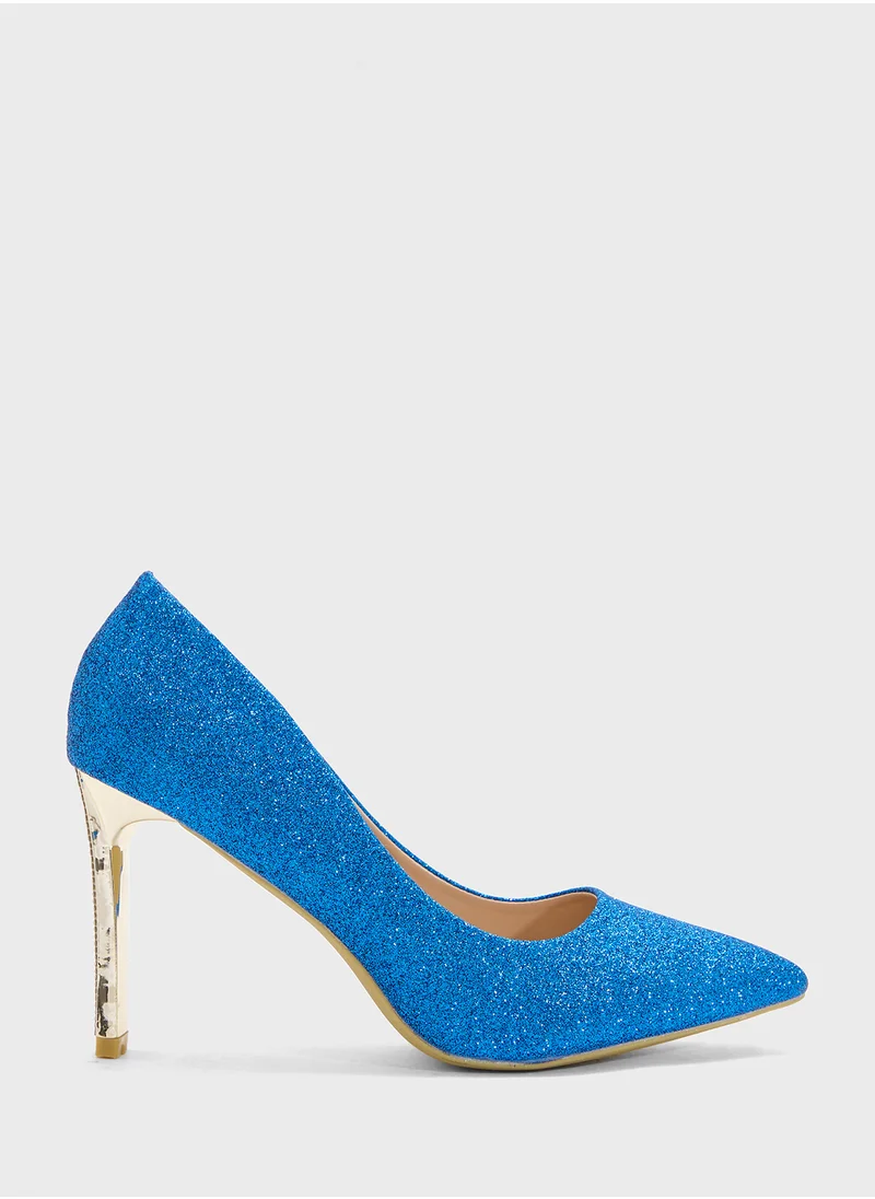 بي ار High Heeled Pointed Pump