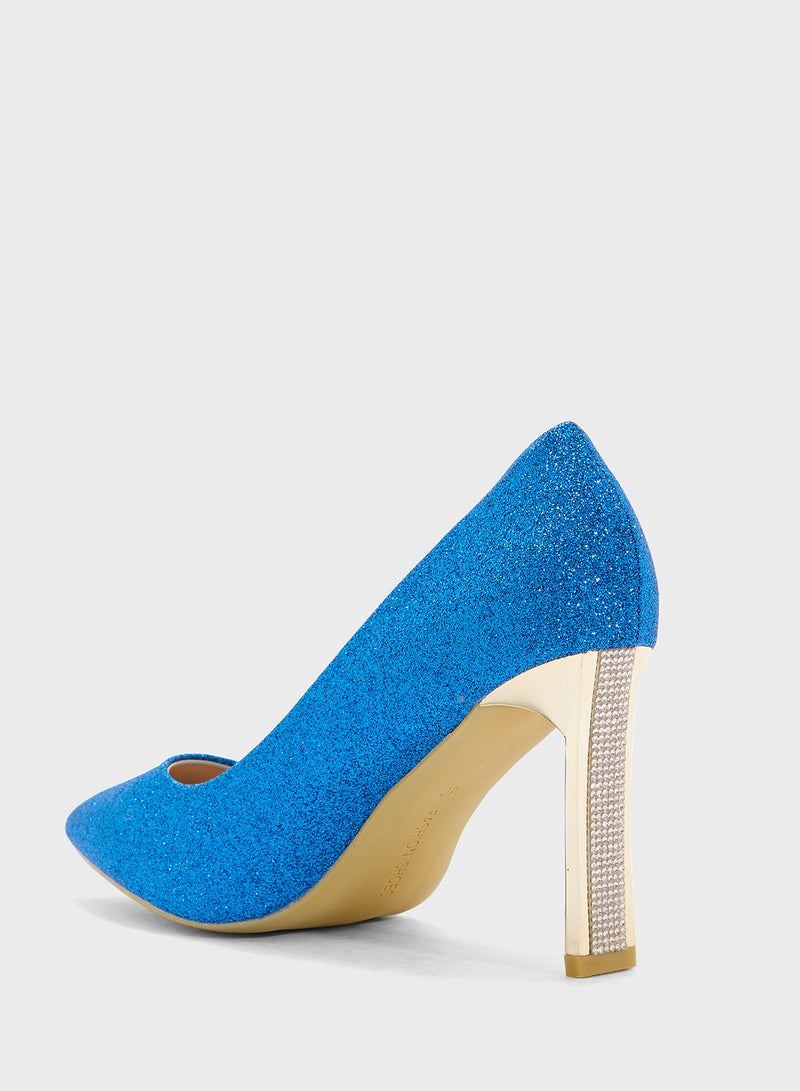BR High Heeled Pointed Pump  - Image 3