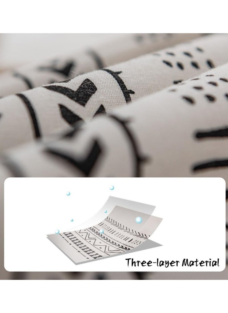 Cuken Table Cloth for Dining Table, Tassel Wrinkle Free Table Cover, Outdoor Table Cloth, Rectangle Tablecloth for Kitchen Dining Party White, 140x180cm  - Image 4