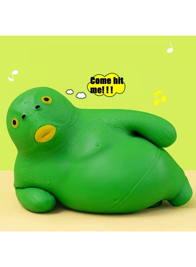 HIPIHOM Green Head Fish Toy Decompress And Squeeze Stress Toy Figure For Adults Relief Anti Anxiety Mini Gadget To Relax (Large) - Image 5