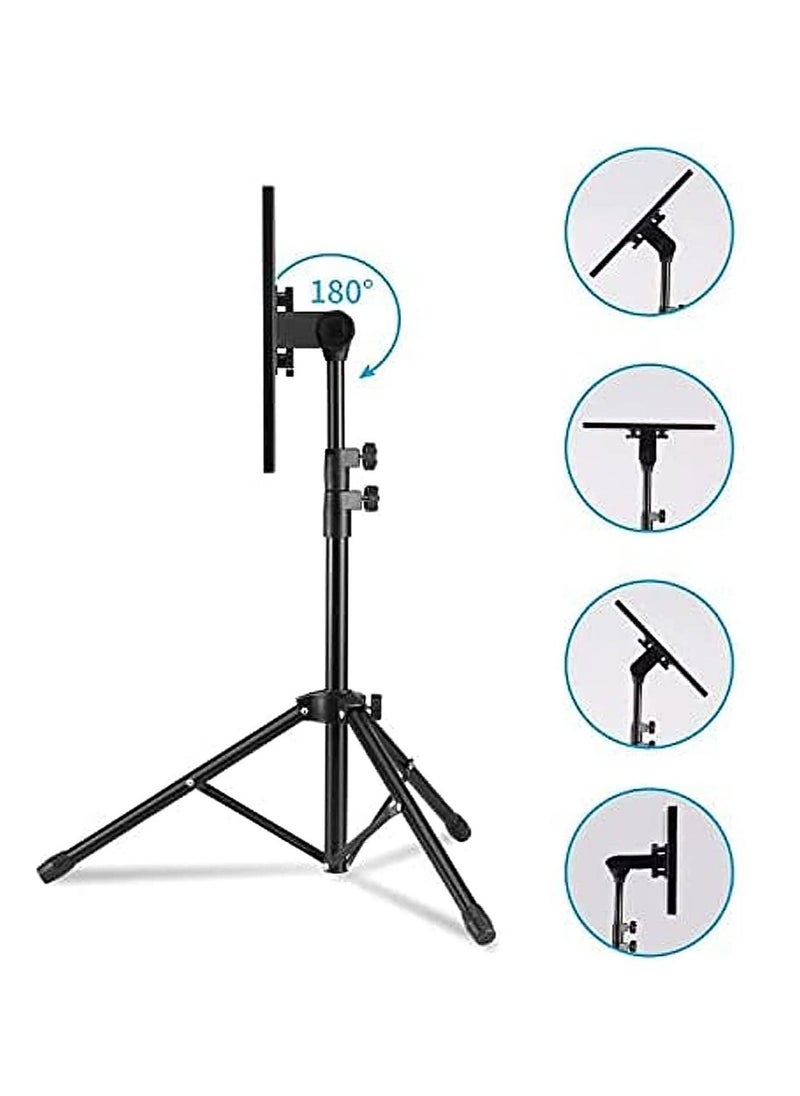 Generic Projector Stand, Portable DJ Laptop Stand Adjustable Height 16 to 35 Inch, Tall Folding Floor Computer Tripod Stand for Indoor Outdoor Use(With phone holder)  - Image 3