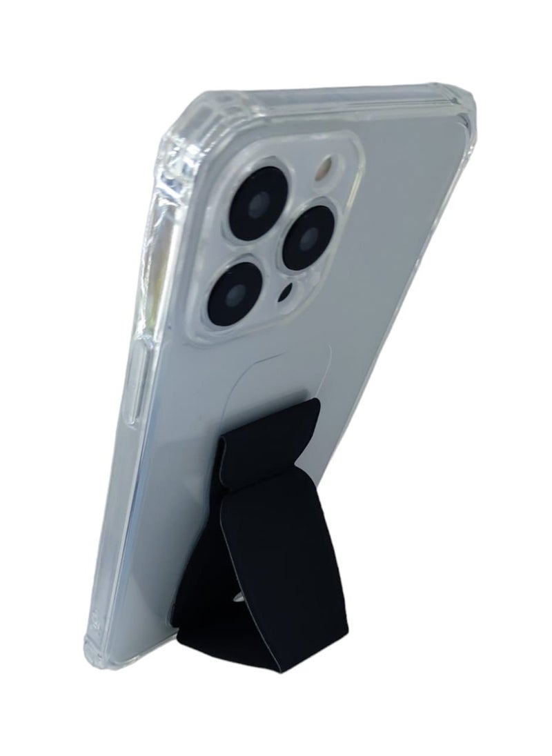 A ZONE Iphone 14 Pro Hand Grip Foldable Magnetic Kickstand Wrist Strap Finger Grip Case Cover For Apple iPhone 14 Pro  - Image 2