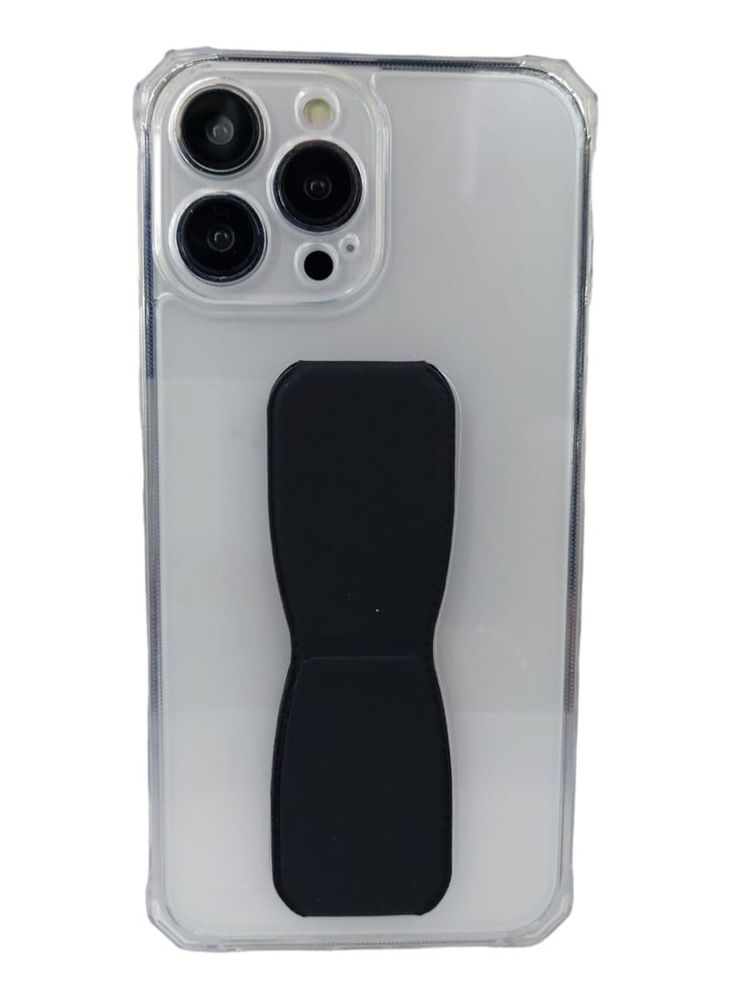 A ZONE Iphone 14 Pro Hand Grip Foldable Magnetic Kickstand Wrist Strap Finger Grip Case Cover For Apple iPhone 14 Pro  - Image 4