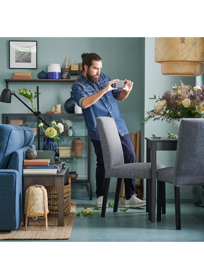 زبون كرسي، أسود/رمادي متوسط Gunnared - Image 2