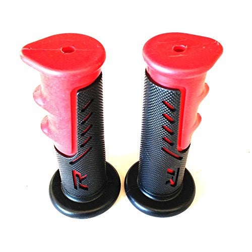 XKMT-R Engraved Gel Style H Grips RED ATV Quad Compatible with Kawasaki Polaris SEADOO BOMBARDIER Jet SKI Foreman Recon Rincon Brute Force Prairie ATV Bruin Grizzly [B017QVAB6I] - Image 4