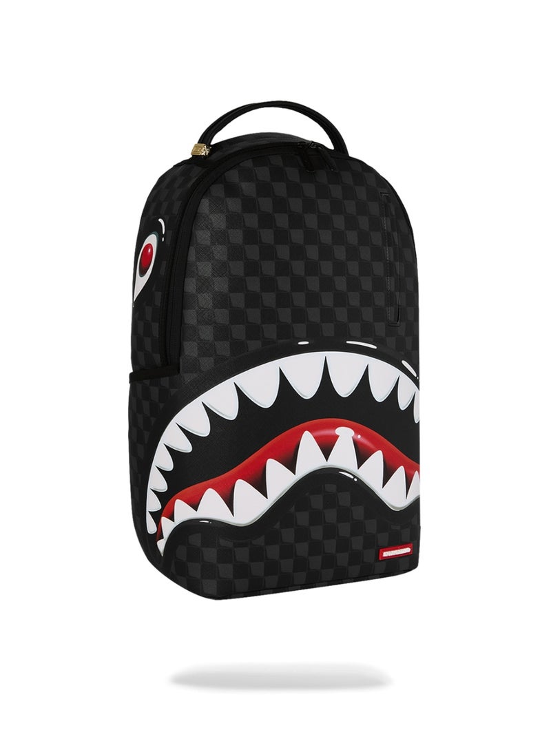 SPRAYGROUND حقيبة ظهر سوداء على شكل بالون لأسماك القرش في باريس - Image 2