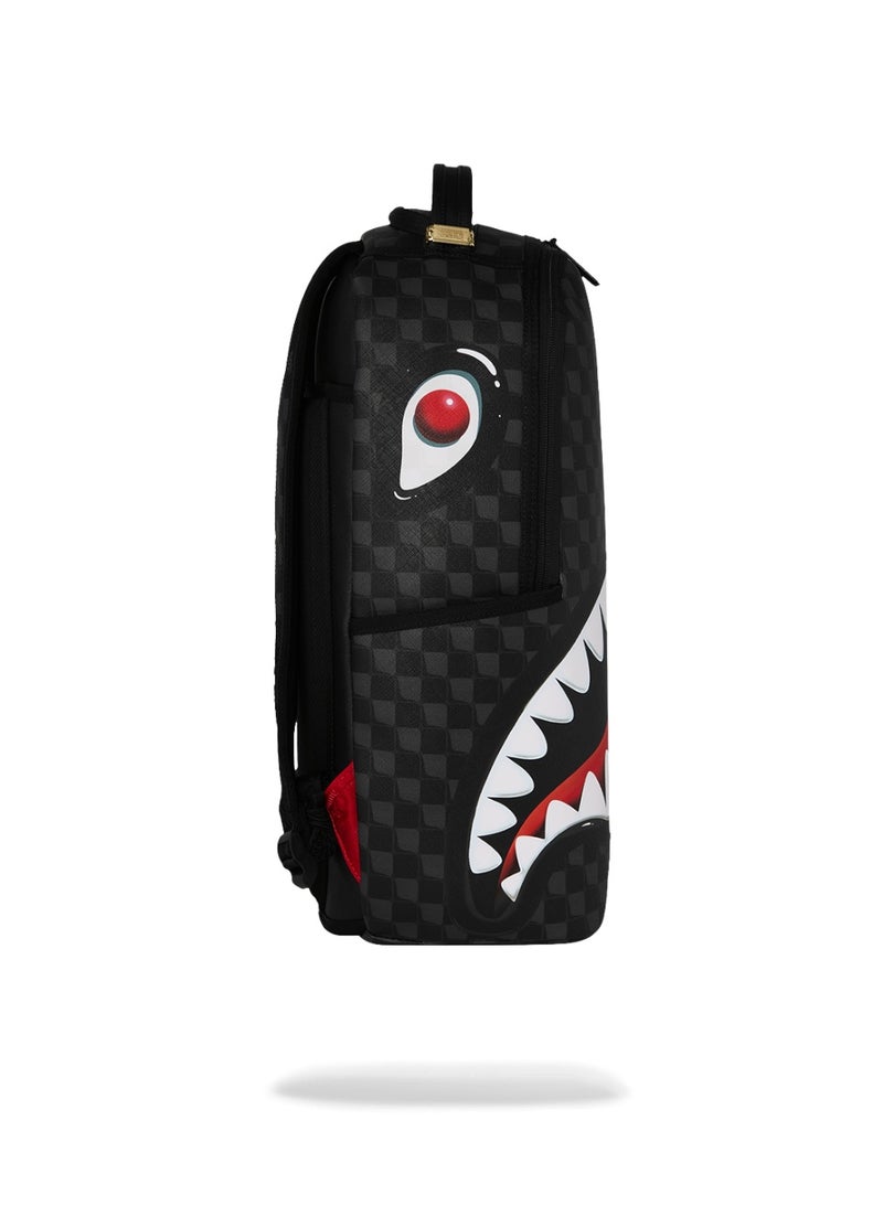 SPRAYGROUND حقيبة ظهر سوداء على شكل بالون لأسماك القرش في باريس - Image 3