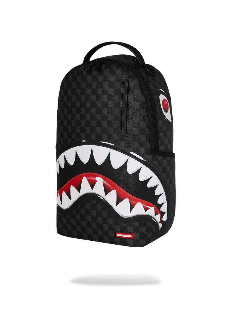 SPRAYGROUND حقيبة ظهر سوداء على شكل بالون لأسماك القرش في باريس - Image 5