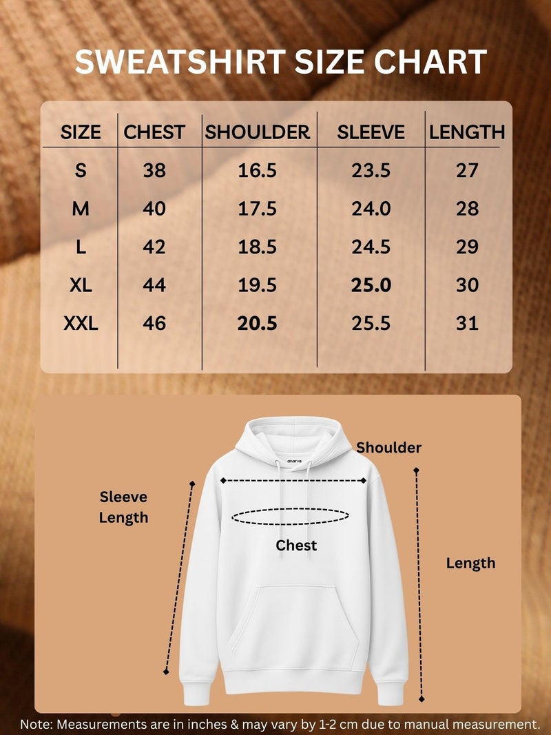 ENCIGER Men’s Solid Hoodie | 100% Cotton Fleece Warm Sweatshirt with Kangaroo Pocket & Adjustable Hood | Regular Fit Winter Wear for Men Navy, 2XL - Image 3