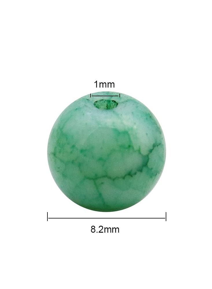نيبمينينت Colorful Cracked Glass Beads 200PCS Crackle Lampwork Crystal with Hole Sparkling Chakra Loose for Crafts & Jewellery Making Necklace Bracelet Earrings Mobiles Wind Chimes Gifts  - Image 4
