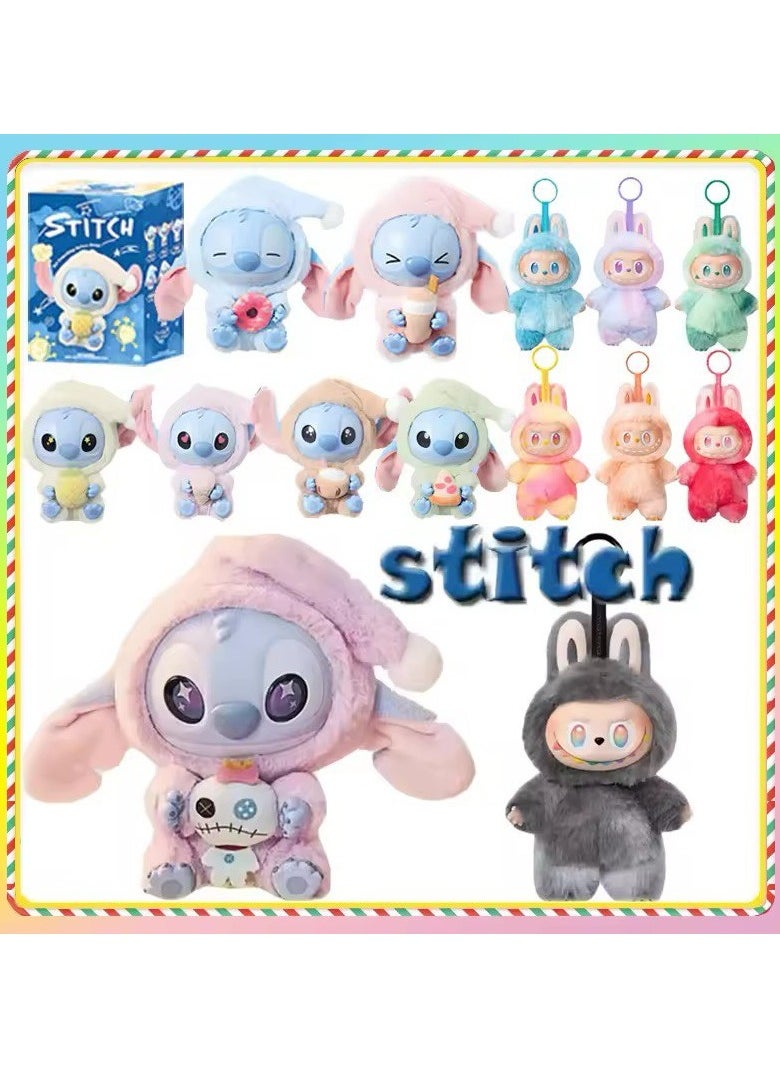 LABUBU The Labubu Monsters -stitch generation Labubu, Random Design Action Figures Collectible, Blind Box , Single Box