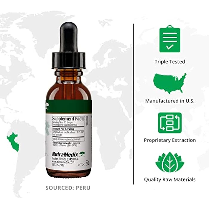 NutraMedix Burbur Supplement - Supports Full Body Detox Cleanse for Women & Men - Promote Antioxidant & Microbial Support - Herbal Tincture Made with Manayupa Leaf Extract (1oz / 30ml) - Image 2