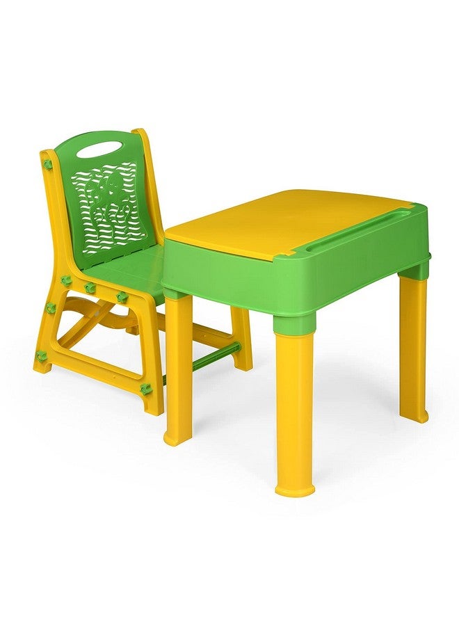SHREE HANS CREATION SHREE HANS CREATION Adjustable Study Table & Chair Set for Kids Boys and Girls with Small Box Space for Pencils and Other Stationery Plastic Study Table (Multicolor) (3-15 Years)  - Image 1