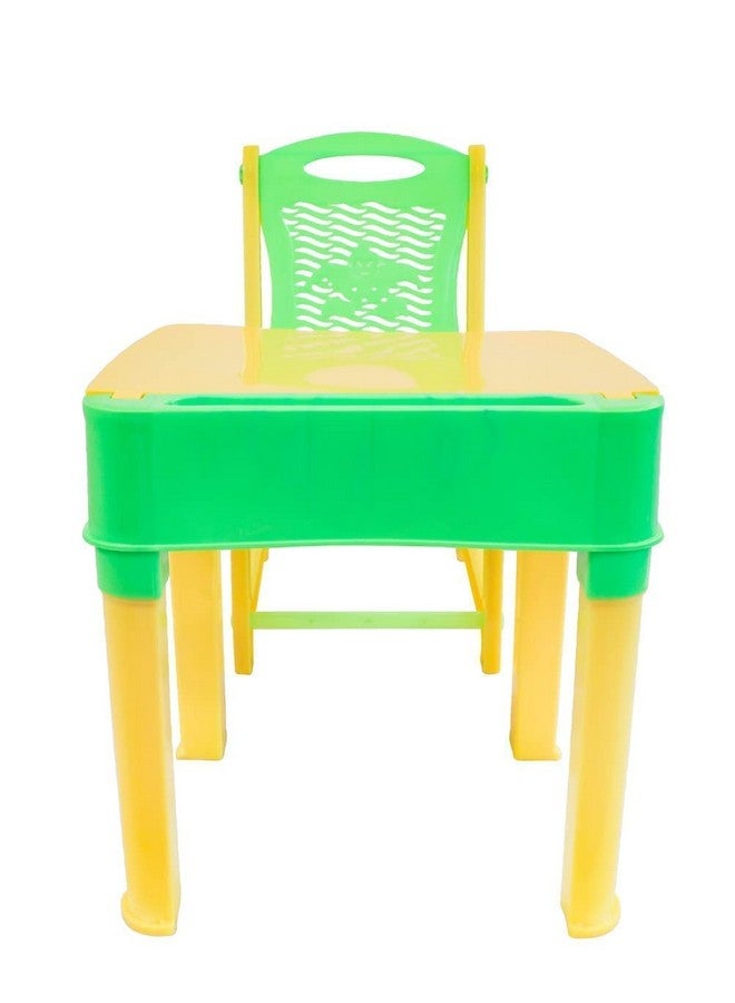 SHREE HANS CREATION SHREE HANS CREATION Adjustable Study Table & Chair Set for Kids Boys and Girls with Small Box Space for Pencils and Other Stationery Plastic Study Table (Multicolor) (3-15 Years)  - Image 4