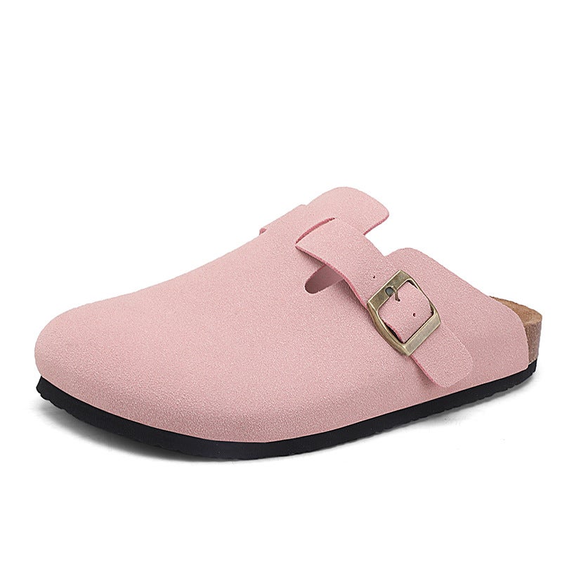 Plus Size Classic Joker Four Seasons Baotou Boken Cork Slippers Mueller Shoes Outdoor Beach Men'S And Women'S Shoes - Image 1