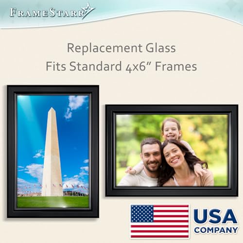 FrameStarr - 4x6 Glass - Crystal Clear, 2 Pack - Replacement Glass for 4 x 6 Picture Frames - Real Cover Sheets - Image 3