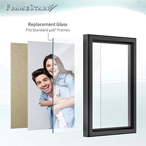 FrameStarr - 4x6 Glass - Crystal Clear, 2 Pack - Replacement Glass for 4 x 6 Picture Frames - Real Cover Sheets - Image 4