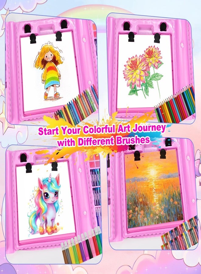 Goldge Kids Art Set, 230 PCS+ Art Supplies for Kids with Double-Sided Easel, Coloring Kit for Kids with Crayons, Colored Pencils, Markers, Watercolor Paints, Drawing Kit Gifts for Girls Boys - Image 4