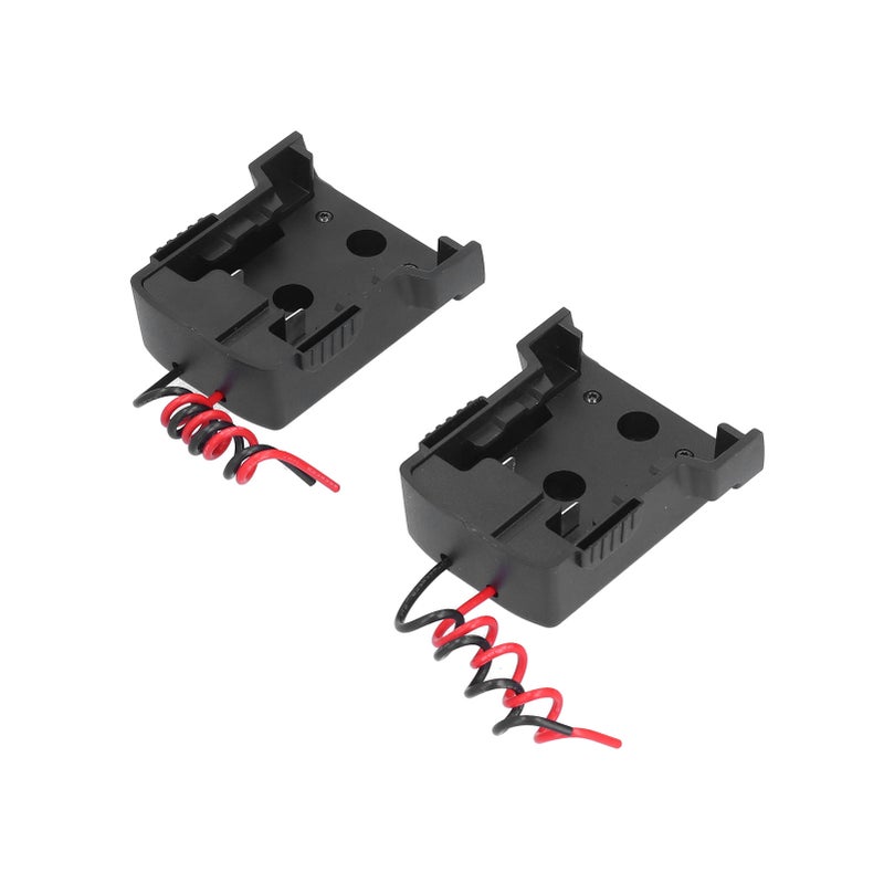 2 Set Battery Adapter Mount Holder Dock Power Source Converter Connector for Milwaukee M18 18V - Image 2