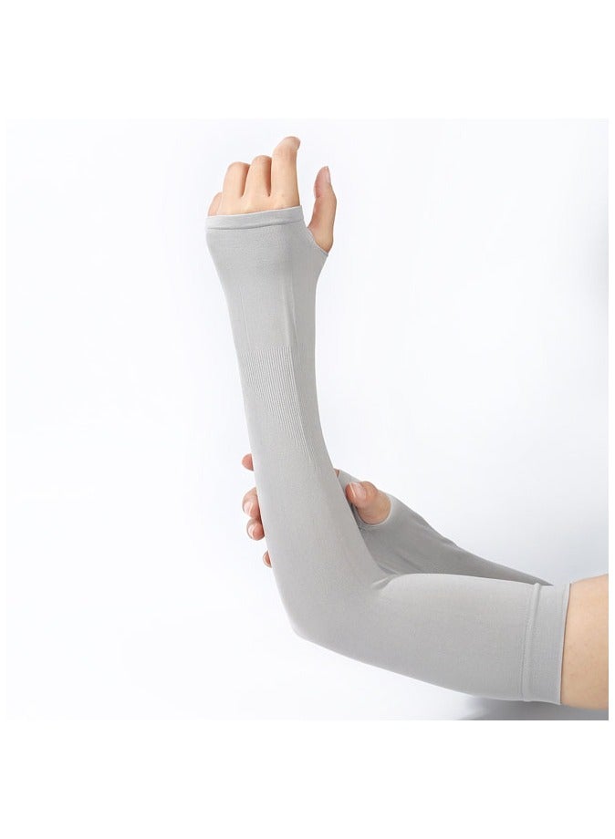 Generic 3 Pair Sun Protection Cooling Arm Sleeves with Thumb Hole for Men Women - Image 4