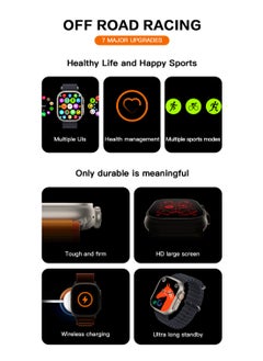 Smart Watch T800 Ultra Health Fitness Tracker Sport Watch 49MM Cellular Version Bluetooth Call Wireless Charging Multifunctional And Multilingual Fitness Modes Health Monitoring Black - pzsku/Z5FD8844160F9F62C6508Z/45/_/1724943420/8edc8579-2d94-4685-b8ea-a79764f77f23