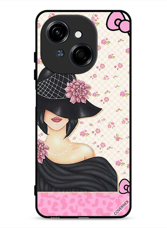 Covernex Tecno Spark Go 1S 4G Protective Case Cover Hat Girl - Image 1