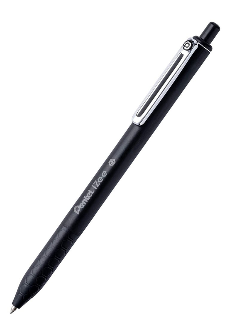 Pentel قلم حبر جاف قابل للسحب 12 قطعة 0.7 مم حبر أسود - Image 2