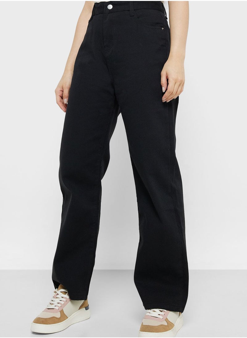 Ginger - High Waist Straight Fit Jeans - Image 1