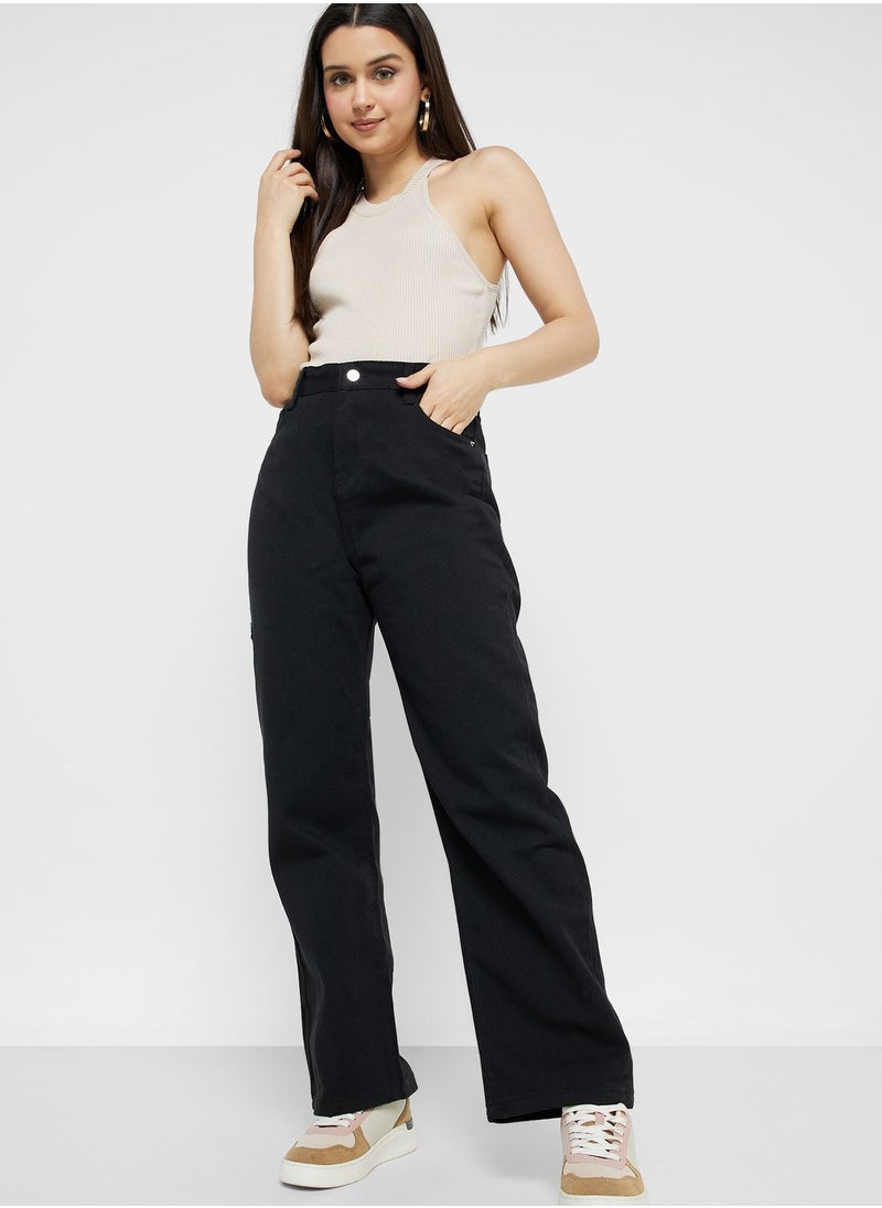 Ginger - High Waist Straight Fit Jeans - Image 1
