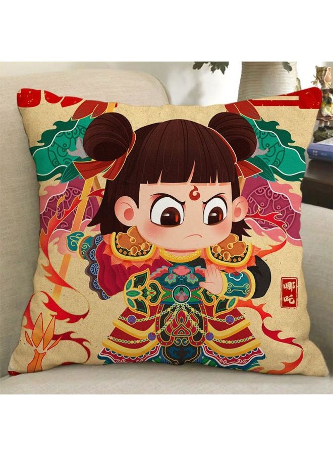 Which Surrounding Pillow, Which Ao Bing Ao Guang Ao Leap Shen Male Leopard Doll Diy Gift-Color:A17-Height:40x40cm Silky Bright Segment Double-sided Printing
