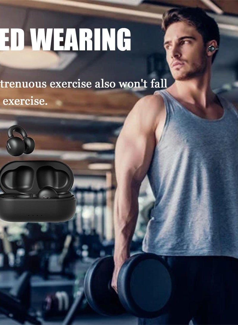 Open Ear Headphones, Wireless Ear Clip Earbuds, Waterproof Bluetooth 5.3 Sports Headphones, Clip-on Outer Earpiece for Driving, Running, Cycling, and Work - Image 3